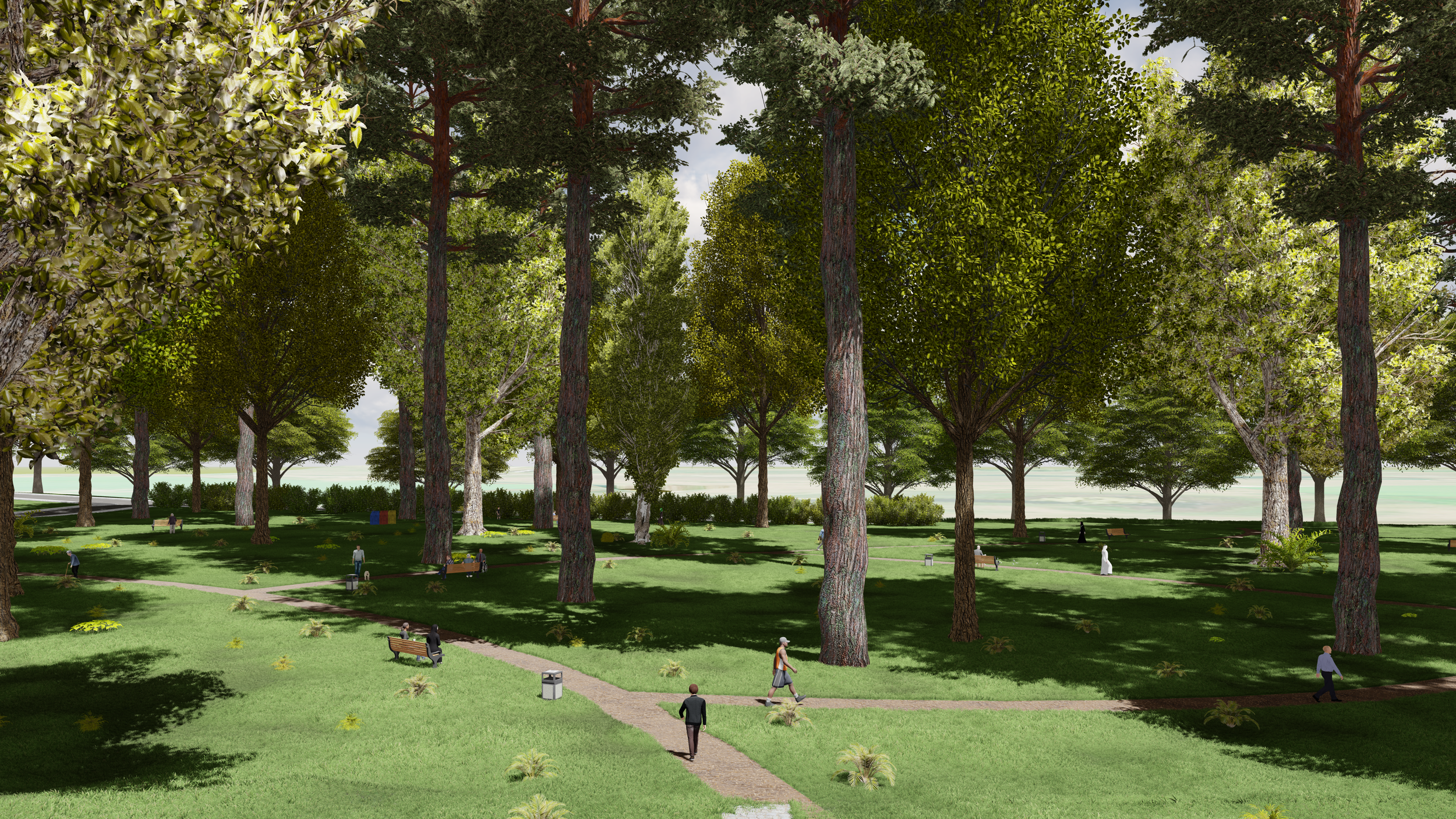 Green Dome Memorial Forest rendering